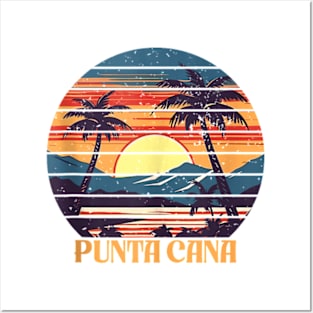 Punta Cana Dominican Republic Sunset Summer Palm Trees Beach Tank Top Posters and Art